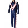 Evel The Legendary Daredevil Wembley Edition Blue Leather Two Piece Motorcycle Suit